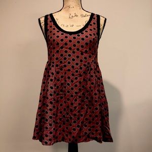 Free People, XS, red black and grey dress